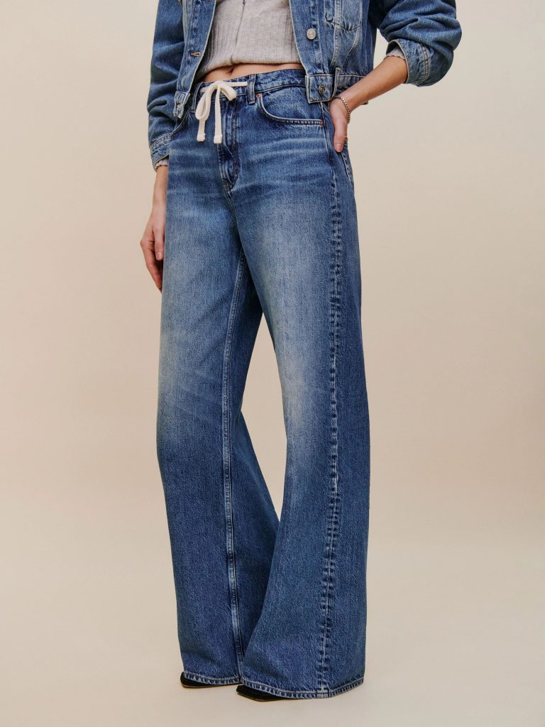 drawstring jeans