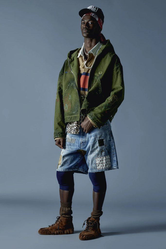 denim shorts