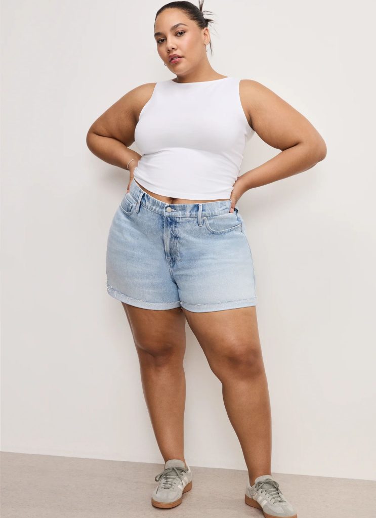 denim shorts
