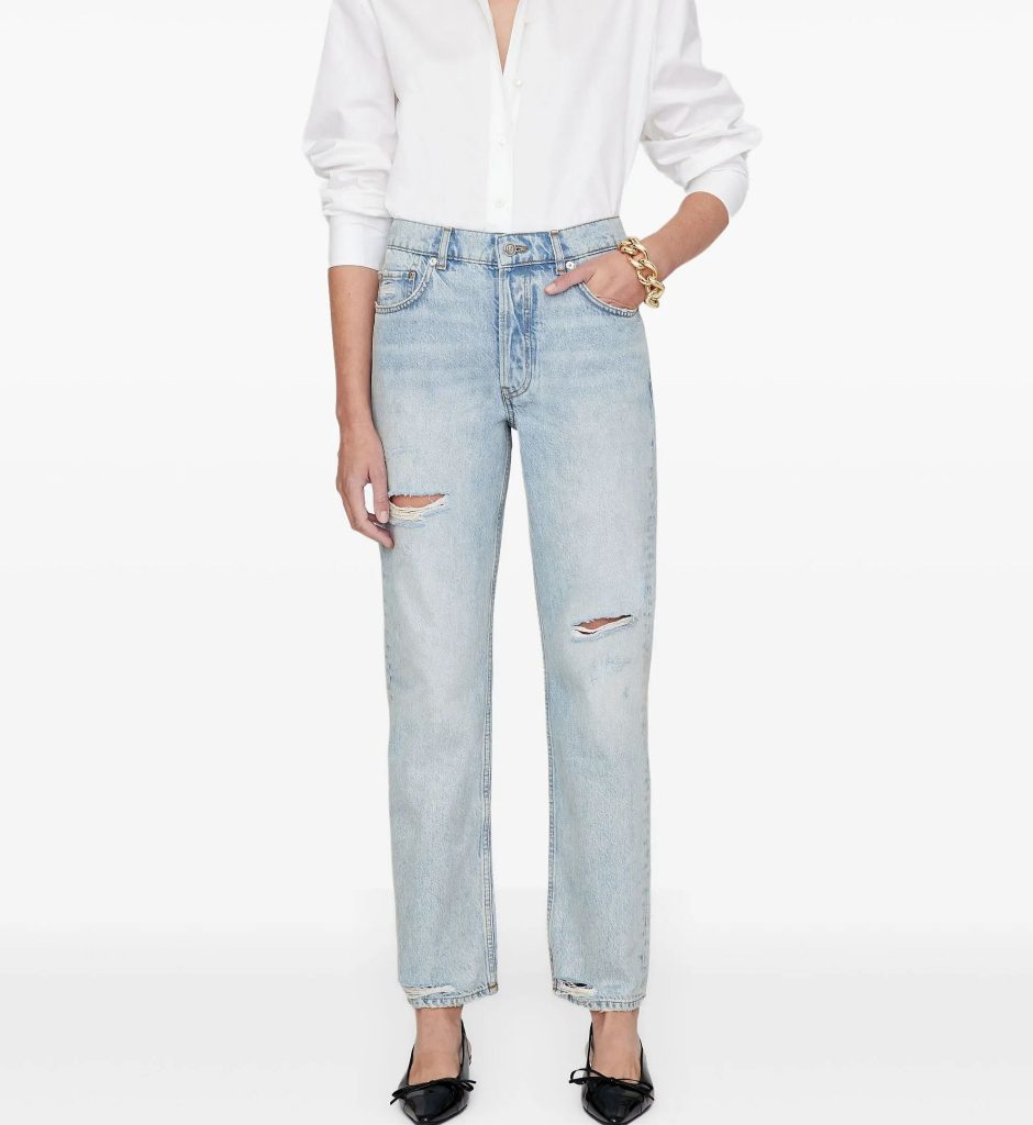 ripped jeans
