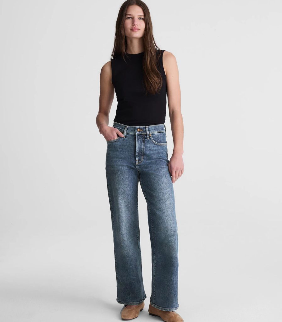 wide-leg jeans