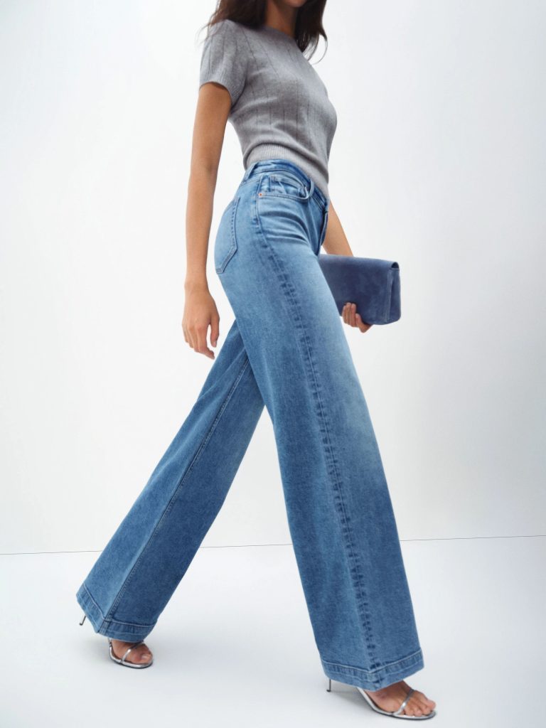 wide-leg jeans