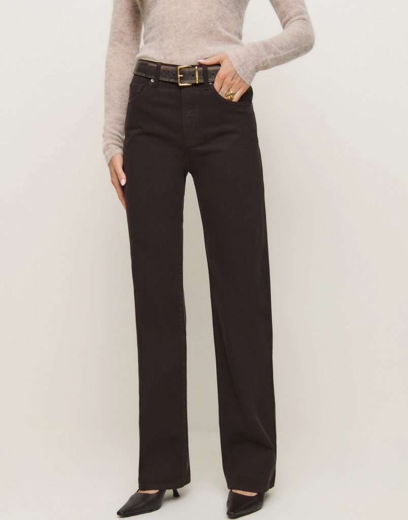 brown jeans