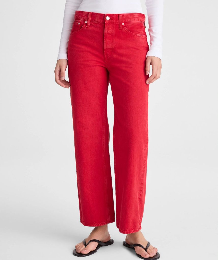 low-rise jeans