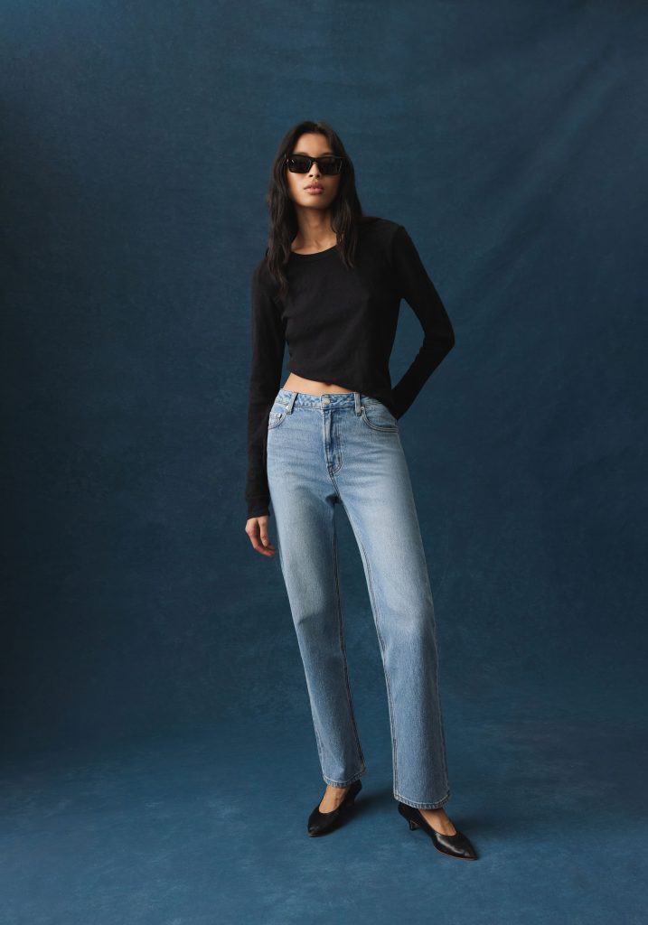 straight -leg jeans