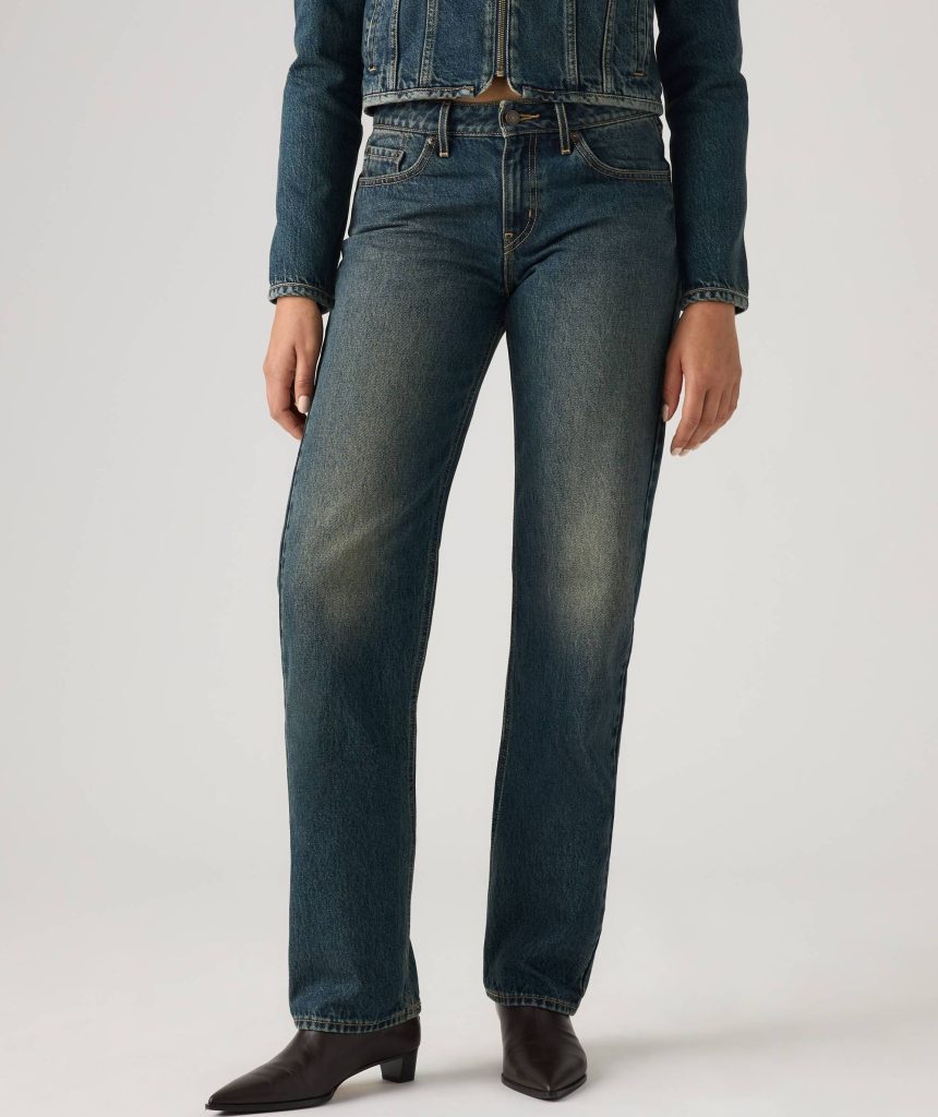 straight-leg jeans
