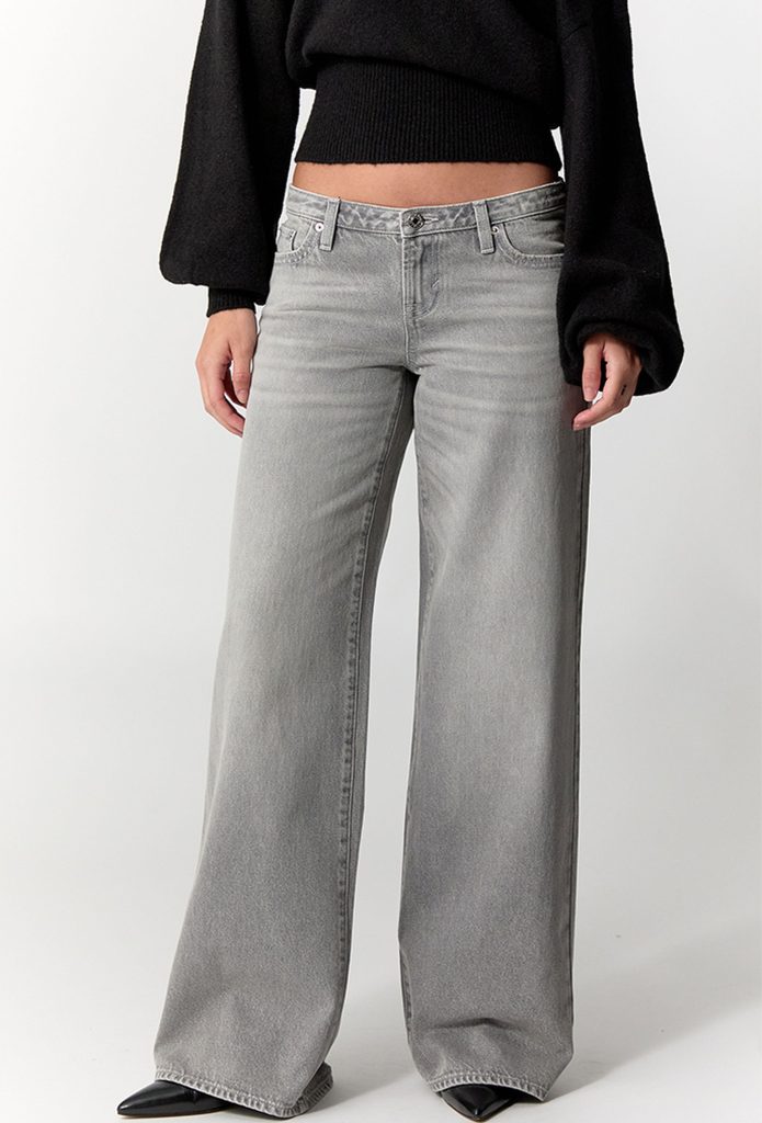 grey jeans